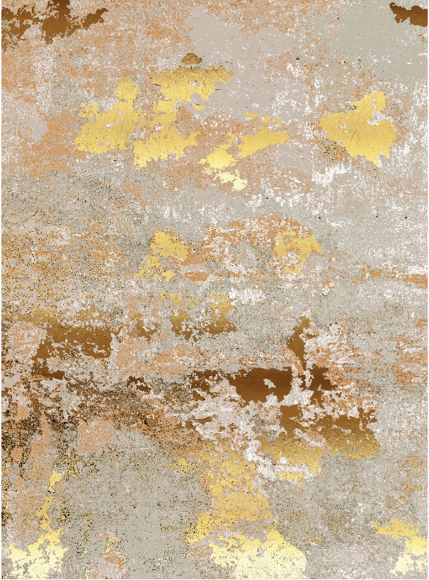 Wilton tæppe 'Elena' 240x340cm - Beige/Guld