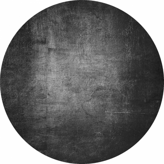 Rund tæppe 'Serifos' 120cm - Mørkegrå