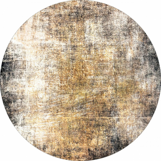 Rundt tæppe 'Florent' 160cm - Brun