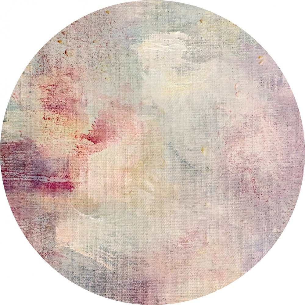 Rundt tæppe 'Mogoro' 240cm - Rosa