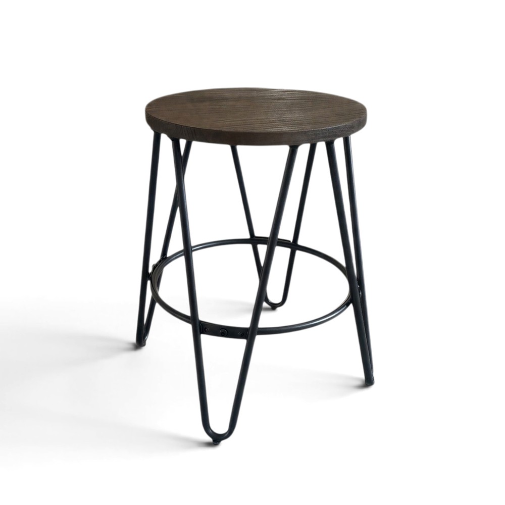 Pall 'Rustic' 45cm - Tr&aelig;/St&aring;l