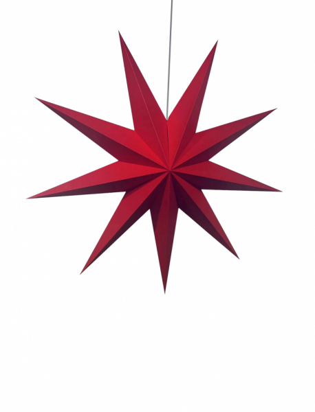 Adventsstjerne 'Vintergaden' 118cm - Rød
