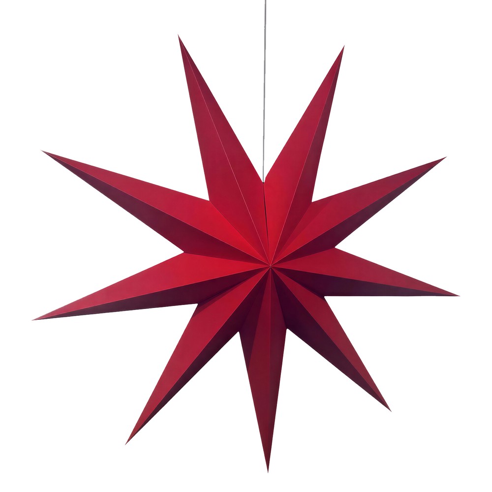 Adventsstjerne 'Vintergaden' 118cm - R&oslash;d