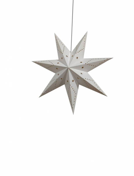 Adventsstjerne 'Skimra' 45cm - Hvid