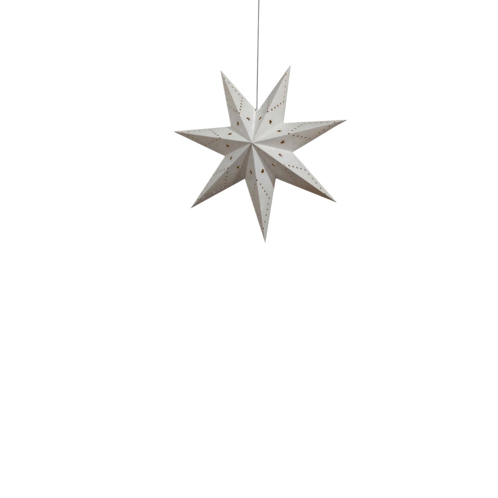 Adventsstjerne 'Skimra' 45cm - Hvid