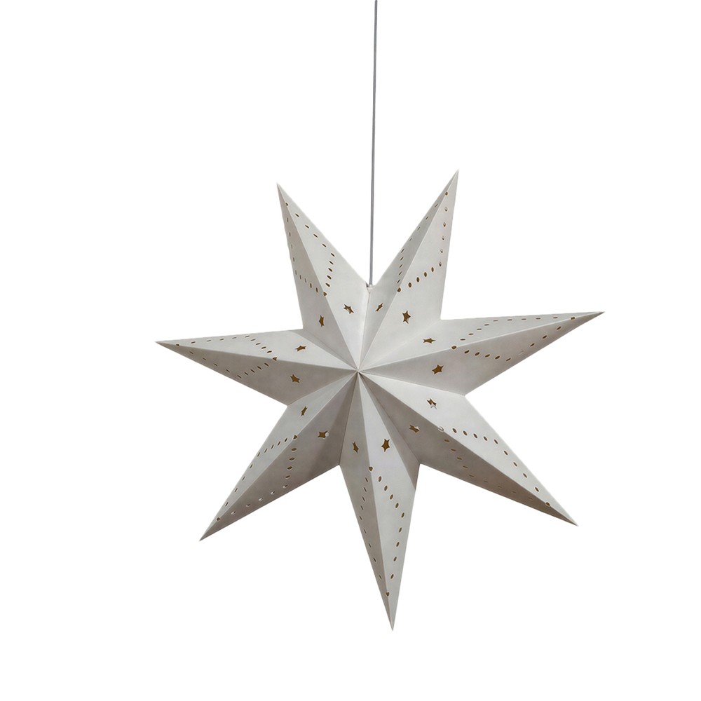 Adventsstjerne 'Skimra' 45cm - Hvid