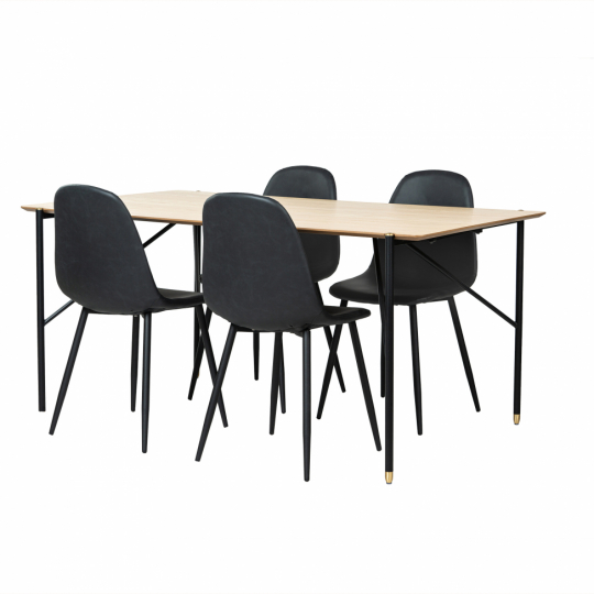 Spisegruppe 'Hornstull Forma' 1 Bord & 4 Stole