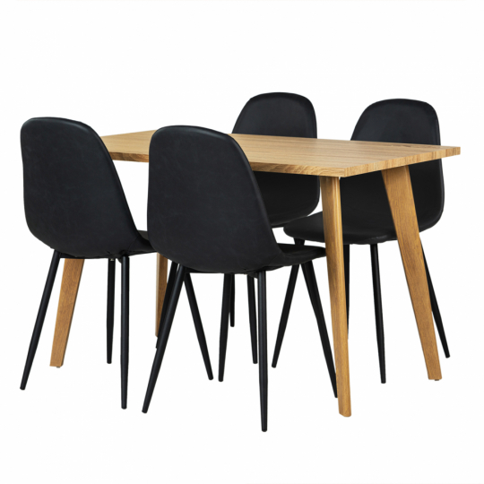 Spisegruppe 'Nordisk Forma' - 1 Bord & 4 Stole