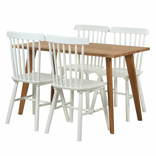 Spisegruppe 'Nordisk Elsa' - 1 Bord & 4 Stole