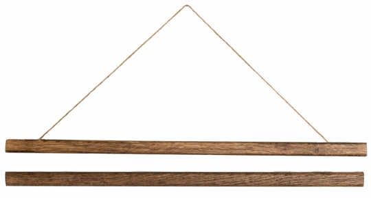 Plakatophænger 70cm - Valnød