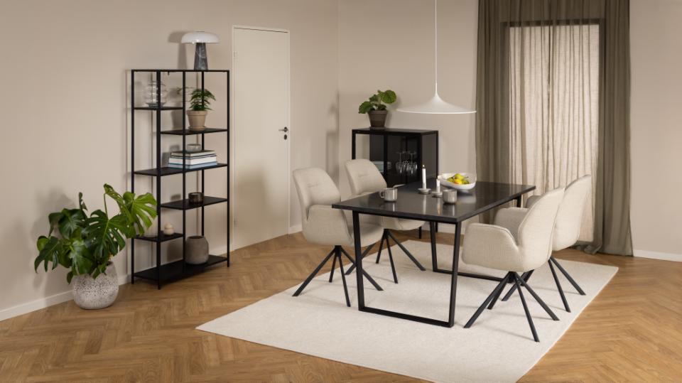 Stol 'Bjuv' - Beige/Sort