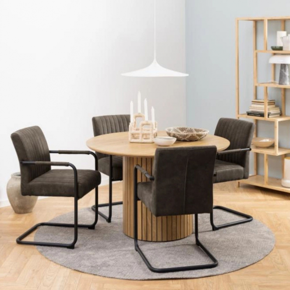 Stol 'Arbr&aring;' - M&oslash;rkebrun