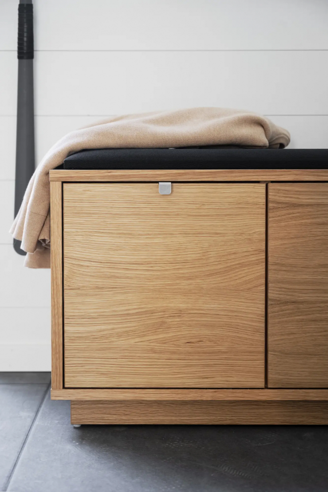 Bænk 'Confetti' 70cm - Eg/Sort