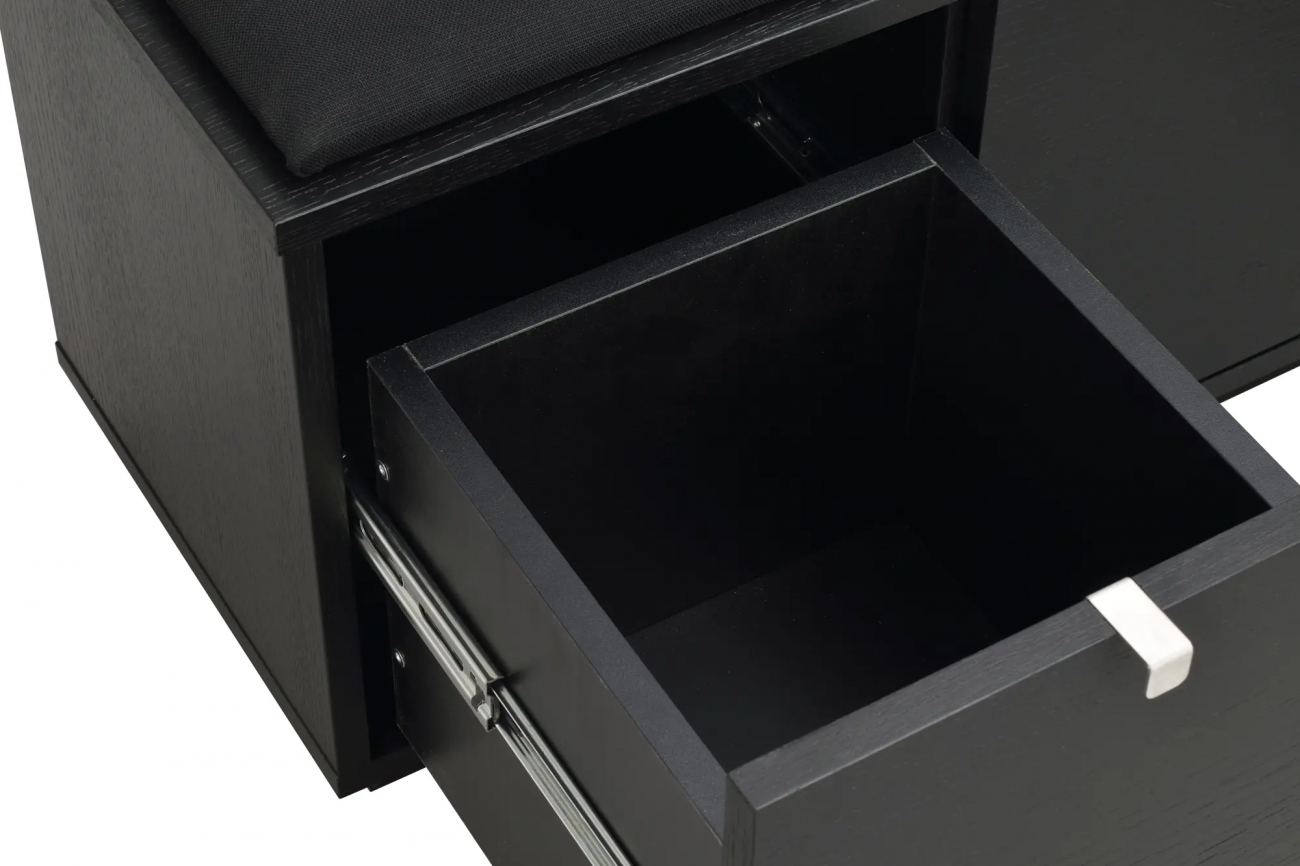 Bænk 'Confetti' 70cm - Sort