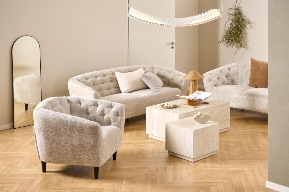 Lænestol 'Ria' - Lys Beige