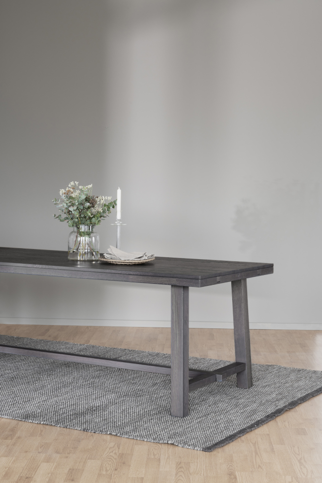 Spisebord 'Brooklyn' 220x95cm - Mørkebrun