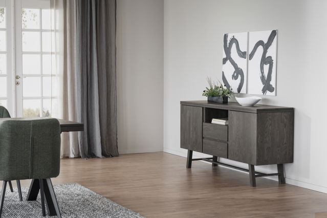 Skænk 'Brooklyn' 160x45cm - Mørkebrun