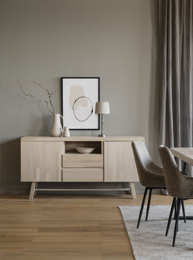 Skænk 'Brooklyn' 160x45cm - Hvidpigmenteret