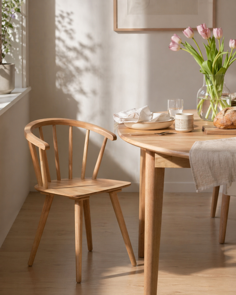 Stol 'Astrid'- Hvidpigmenteret