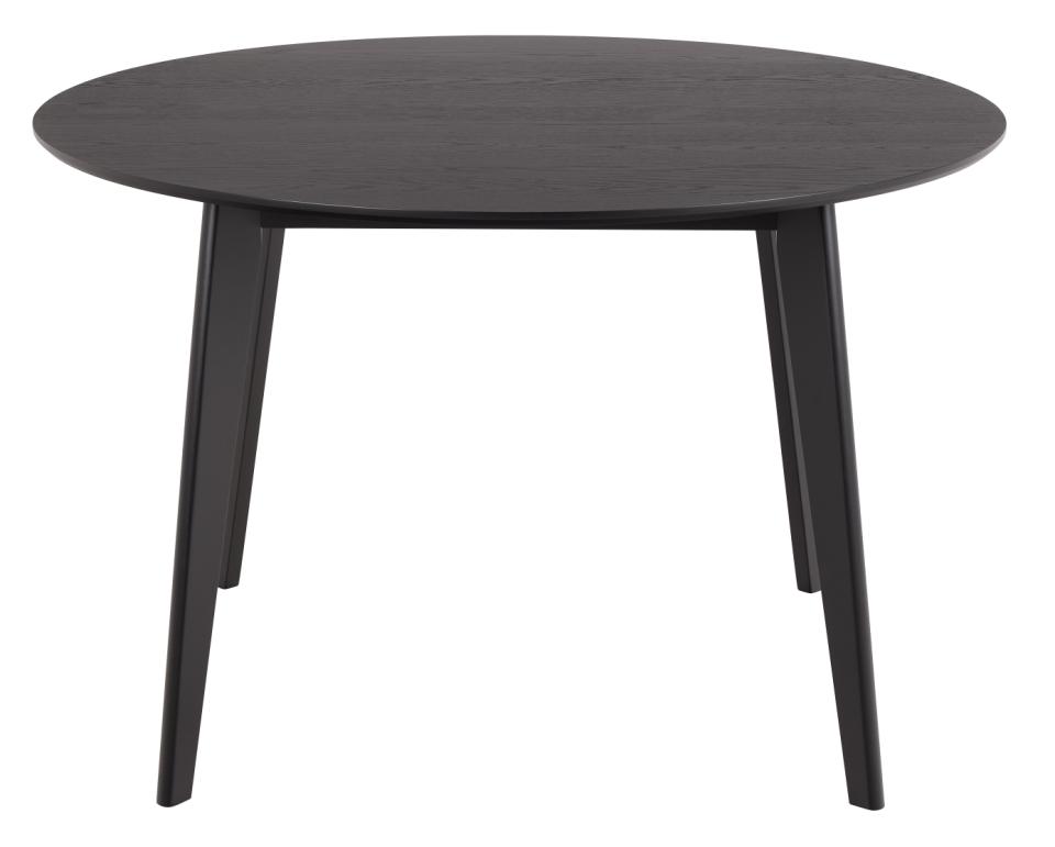 Spisebord 'Roxby' Rundt 120x76cm - Sort