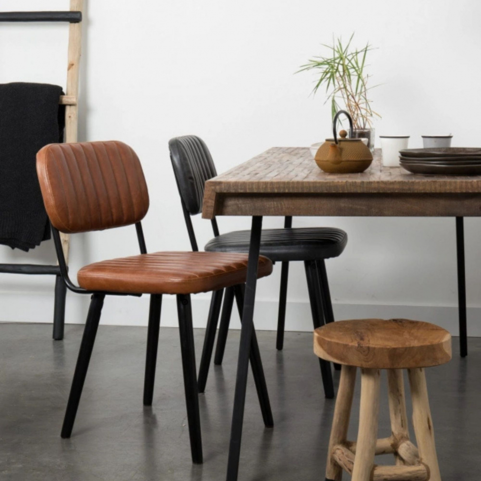 Stol 'Jake' - Vintage/Brun