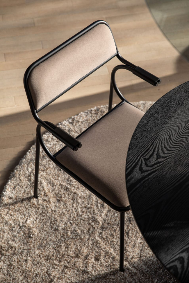 Stol 'Alba' - Sort/Beige