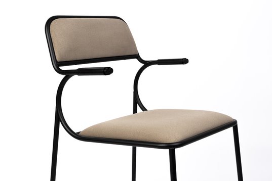 Stol 'Alba' - Sort/Beige
