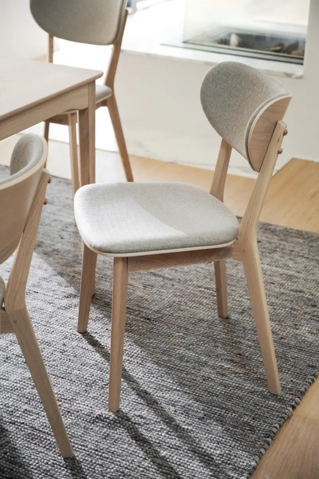 Stol 'Kato' - Grå/beige/hvidpigmenteret