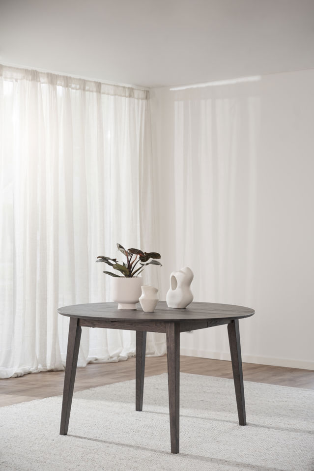 Spisebord 'Filippa' Rund 120cm - Mørkebrun