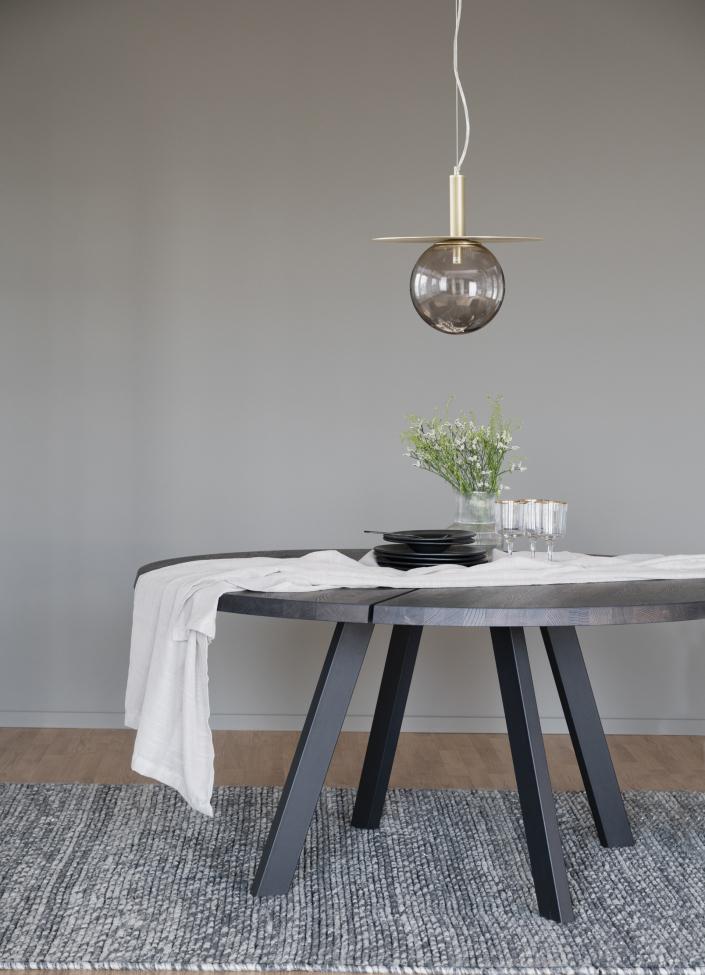 Spisebord 'Fred' Rundt 160cm - Brun