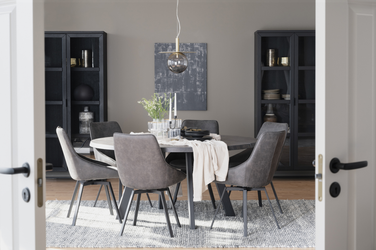 Spisebord 'Fred' Rundt 160cm - Brun
