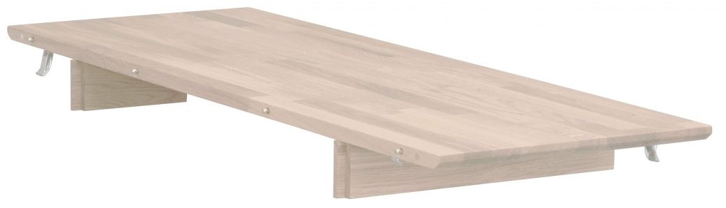 Indlægsskive 'Filippa' 40x105cm - Hvidpigmenteret Eg