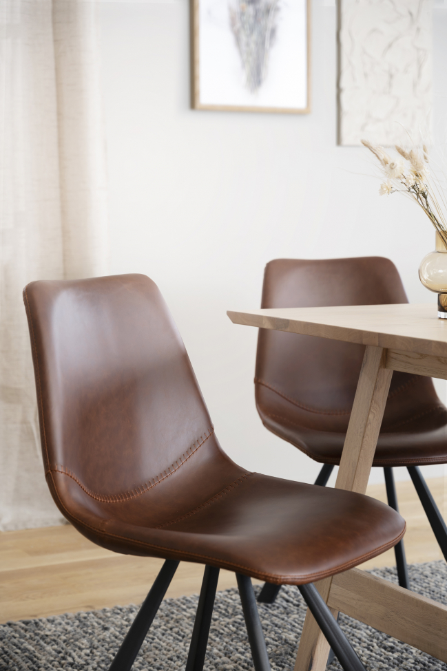 Stol 'Auburn' - Brun/Sort