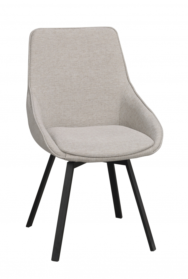 Stol 'Alison' - Beige/sort