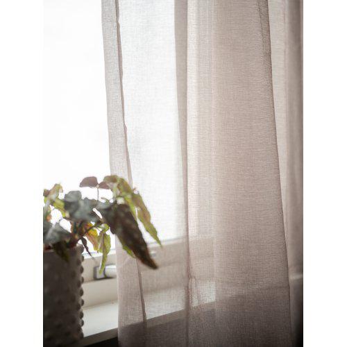 2-pak Gardin 'Rimmy' 140x300 - Brun