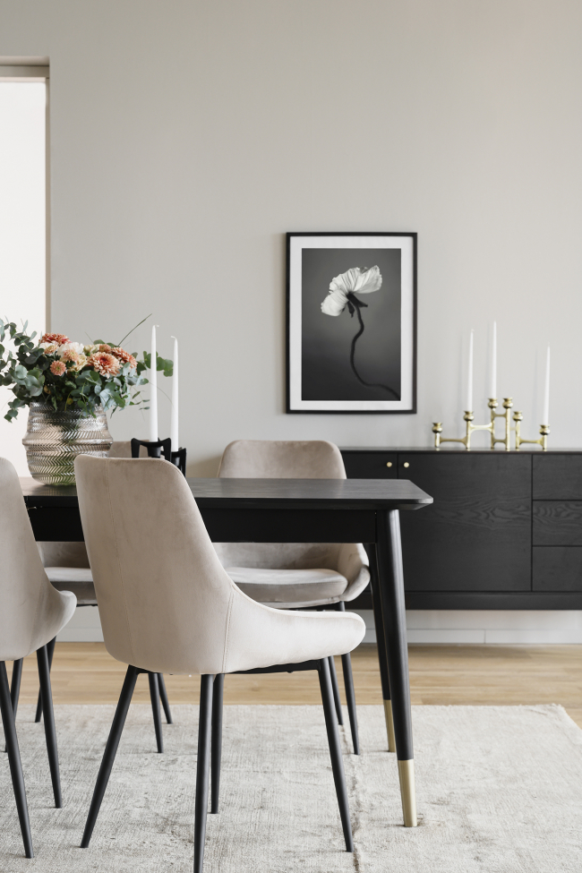 Matbord 'Fenwood' - Sort 180x90cm