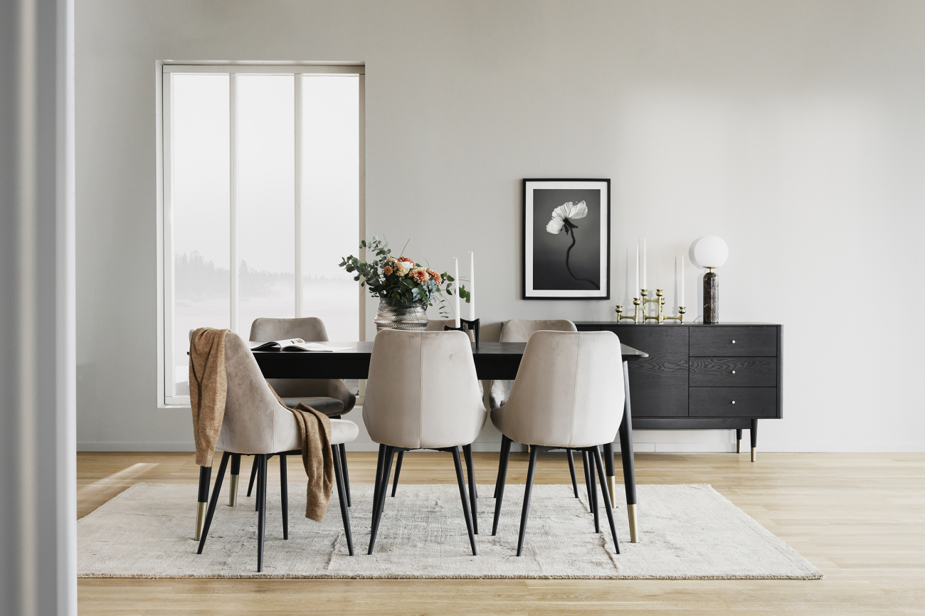 Matbord 'Fenwood' - Sort 180x90cm