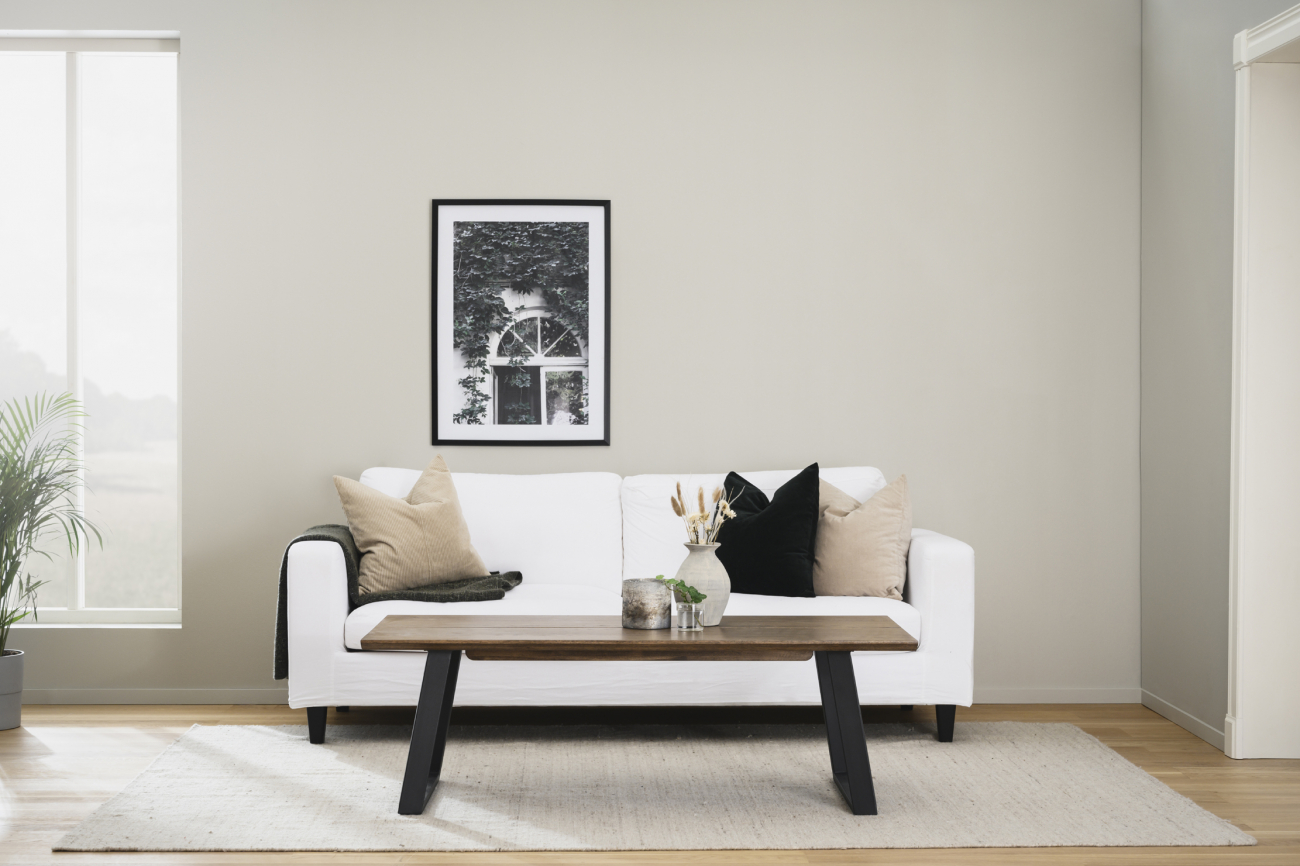 Sofabord 'Melville' 140x65cm - Brun/Sort