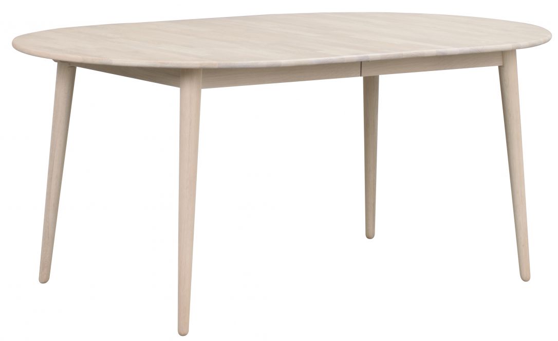 Spisebord 'Tyler' Ovalt 170x105cm - Hvidpigmenteret Eg