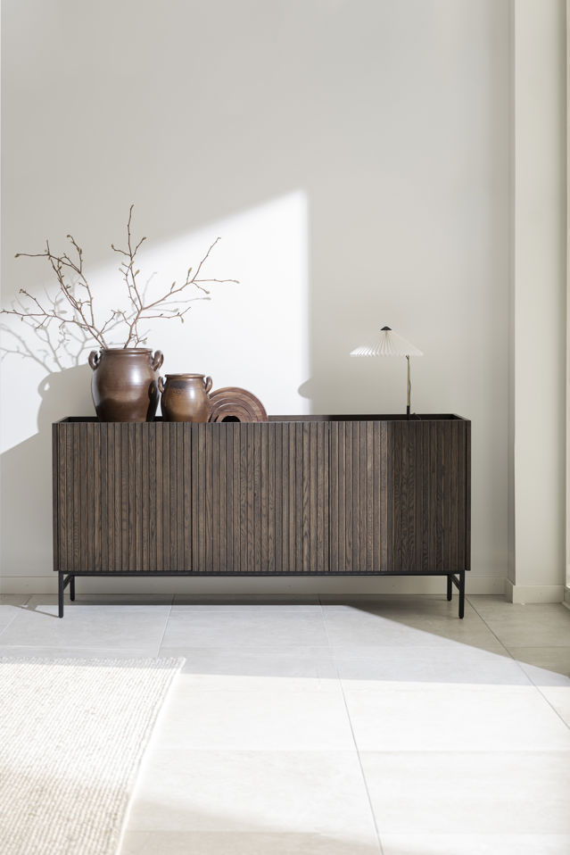 Sideboard 'Halifax' 160x40cm - Brun/Sort