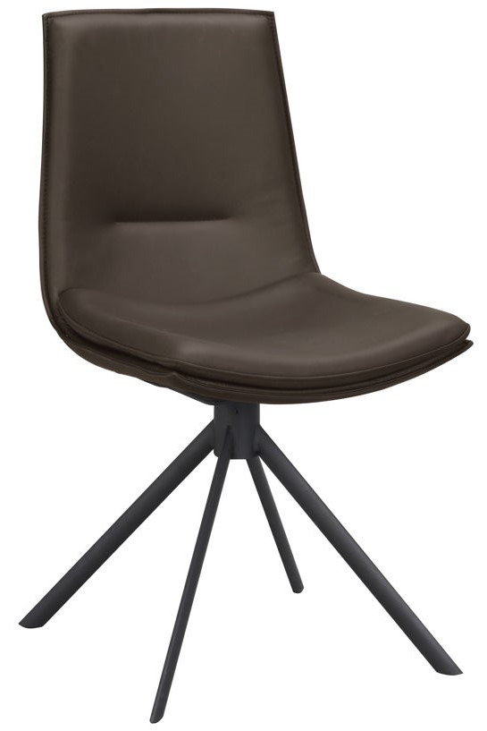 Karmstol 'Lowell' Drejbar - Brun