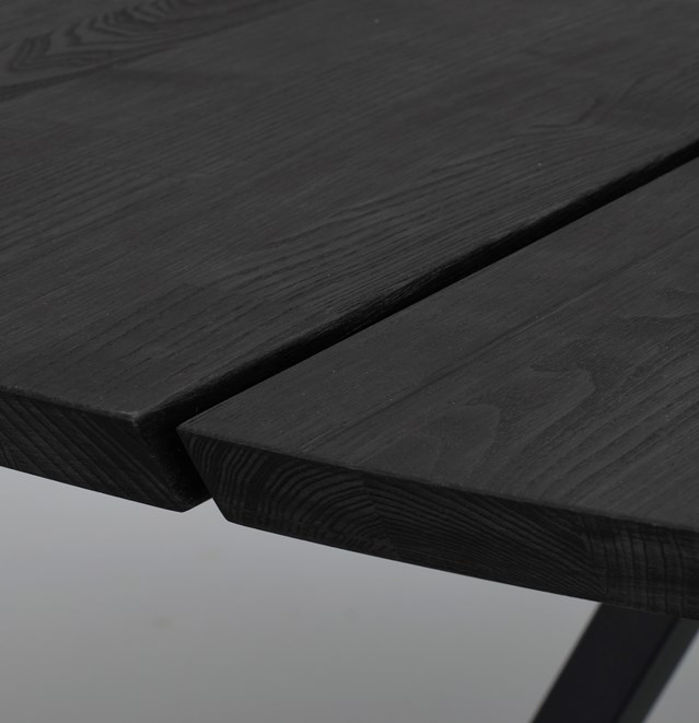 Matbord 'Carradale' Rund 150cm - Sort/X-ben
