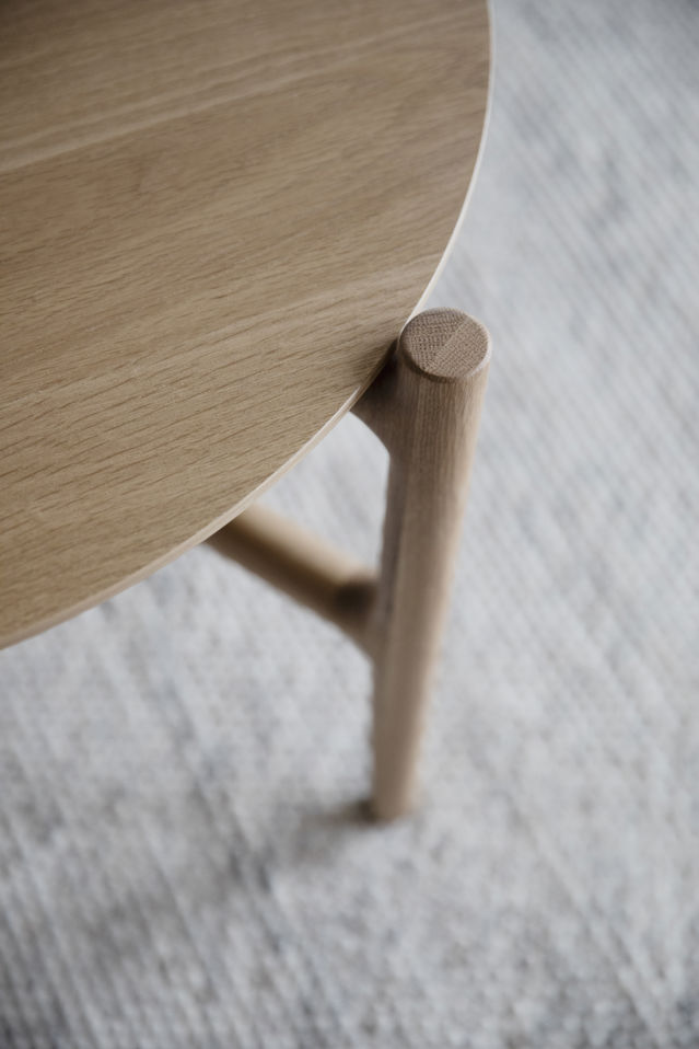 Soffbord 'Holton' Rund 55cm - Natur