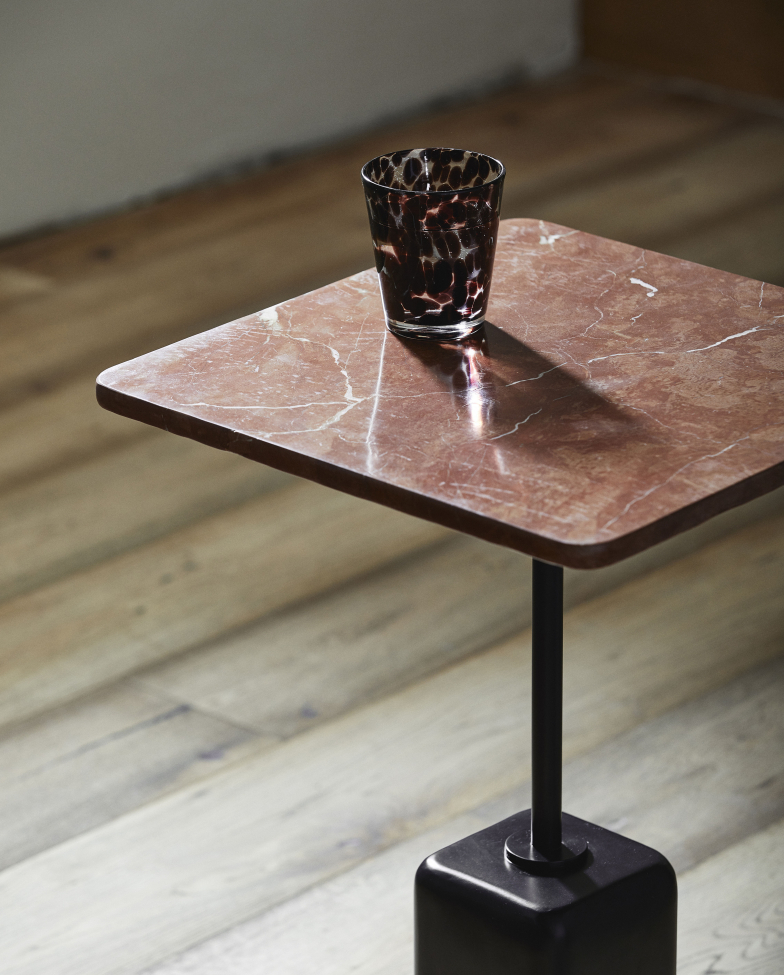 Sidebord 'Chao' - Marmor/Rust