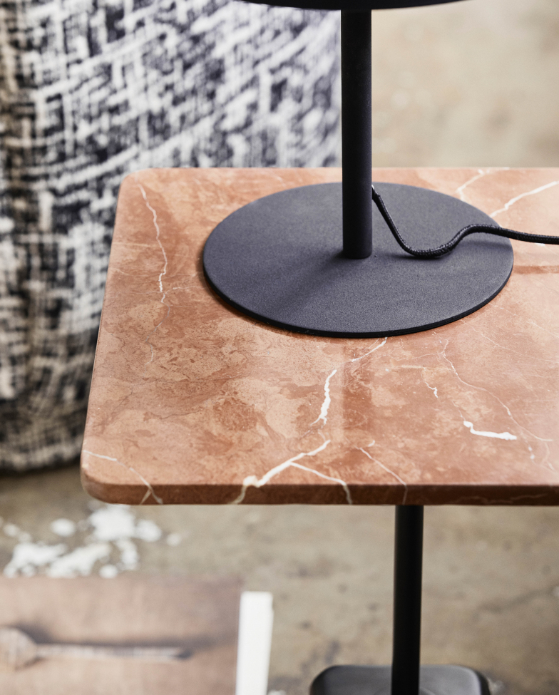 Sidebord 'Chao' - Marmor/Rust