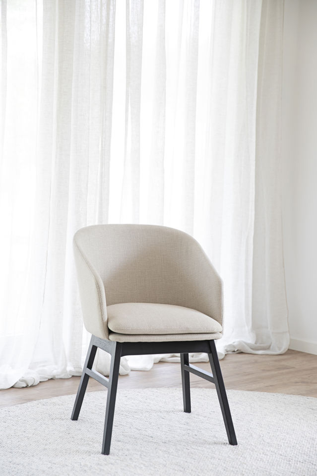 Armlænestol 'Windham' - Beige/Sort