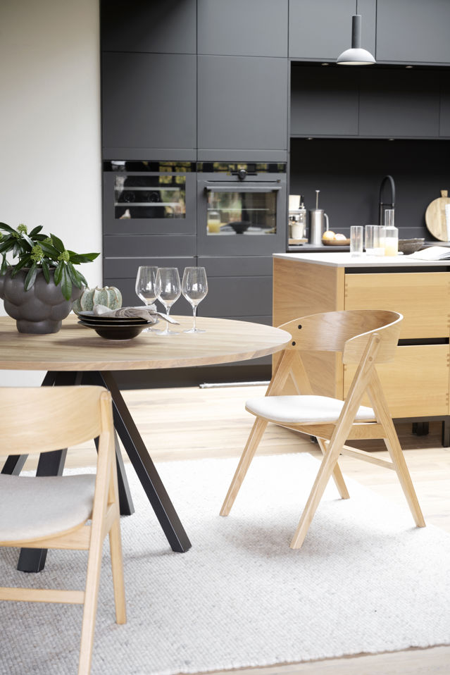 Armlænestol 'Waterton' - Eg/Beige
