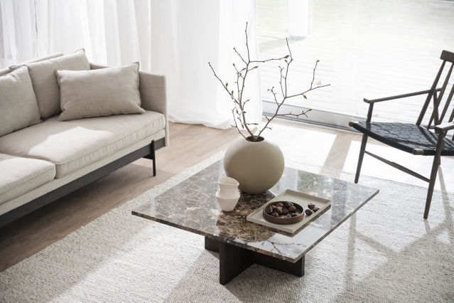 Sofabord 'Brooksville' 90x90cm - Brun