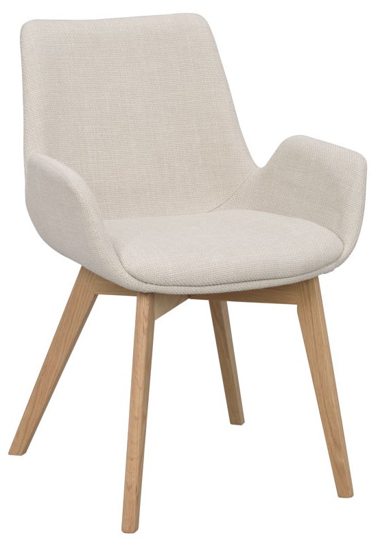 Armlænestol 'Drimsdale' - Beige/Eg