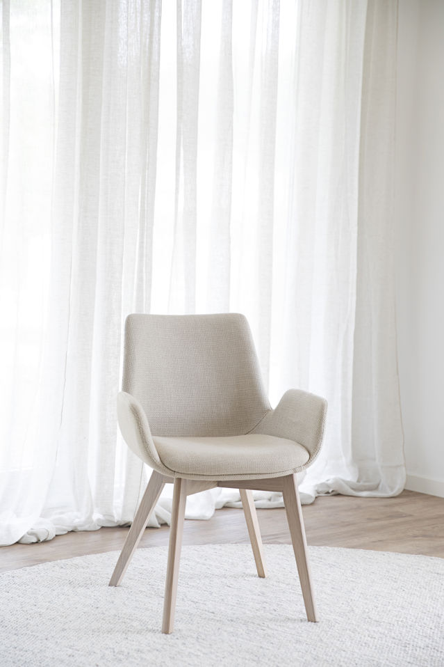 Armlænestol 'Drimsdale' - Beige/Hvidpigmenteret